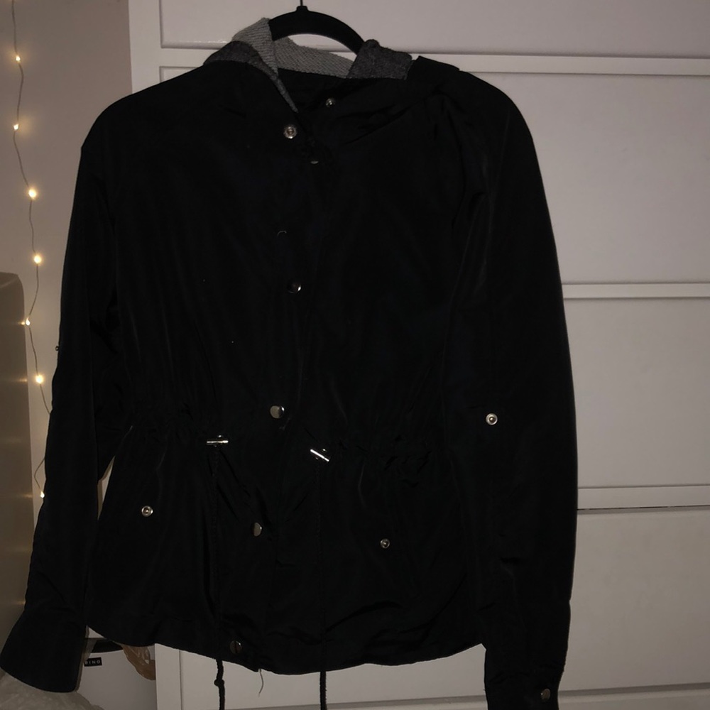 Black Hooded Jacket